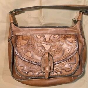 Patricia Nash 100% Leather Western Crossbody